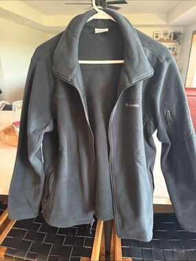 Columbia Women's Black Full-Zip Utility Fleece Jacket, XXL